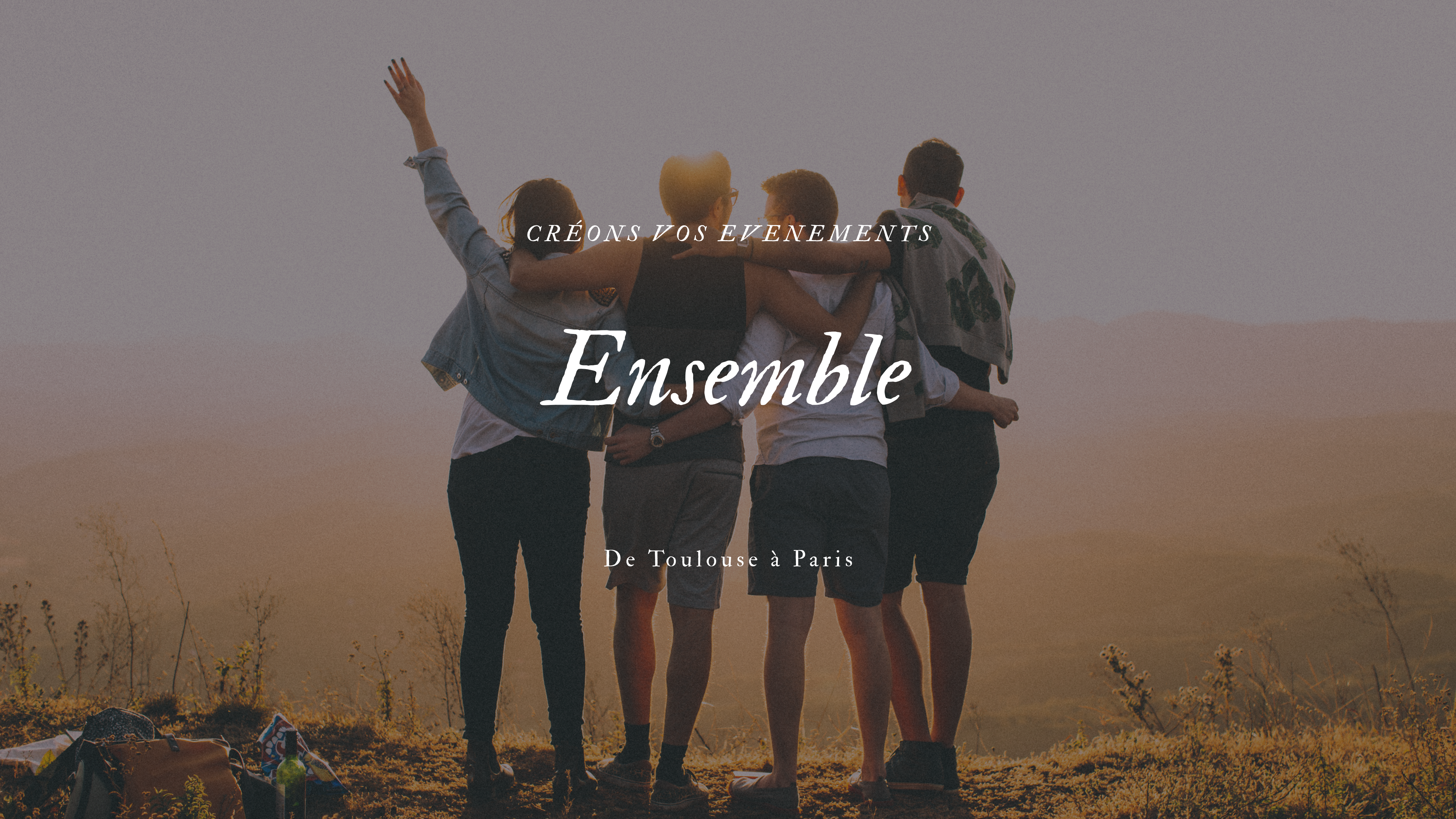 Personnes regardant un paysage